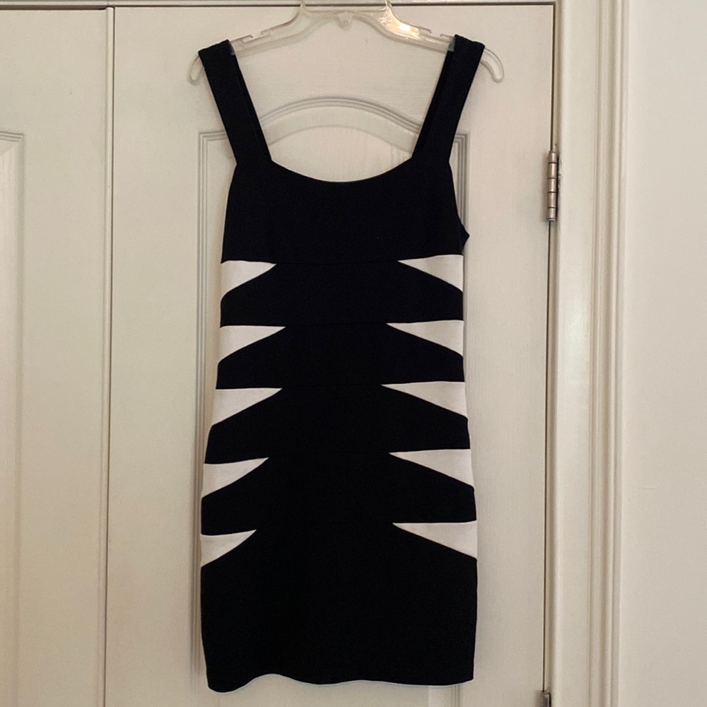 Black and white dress